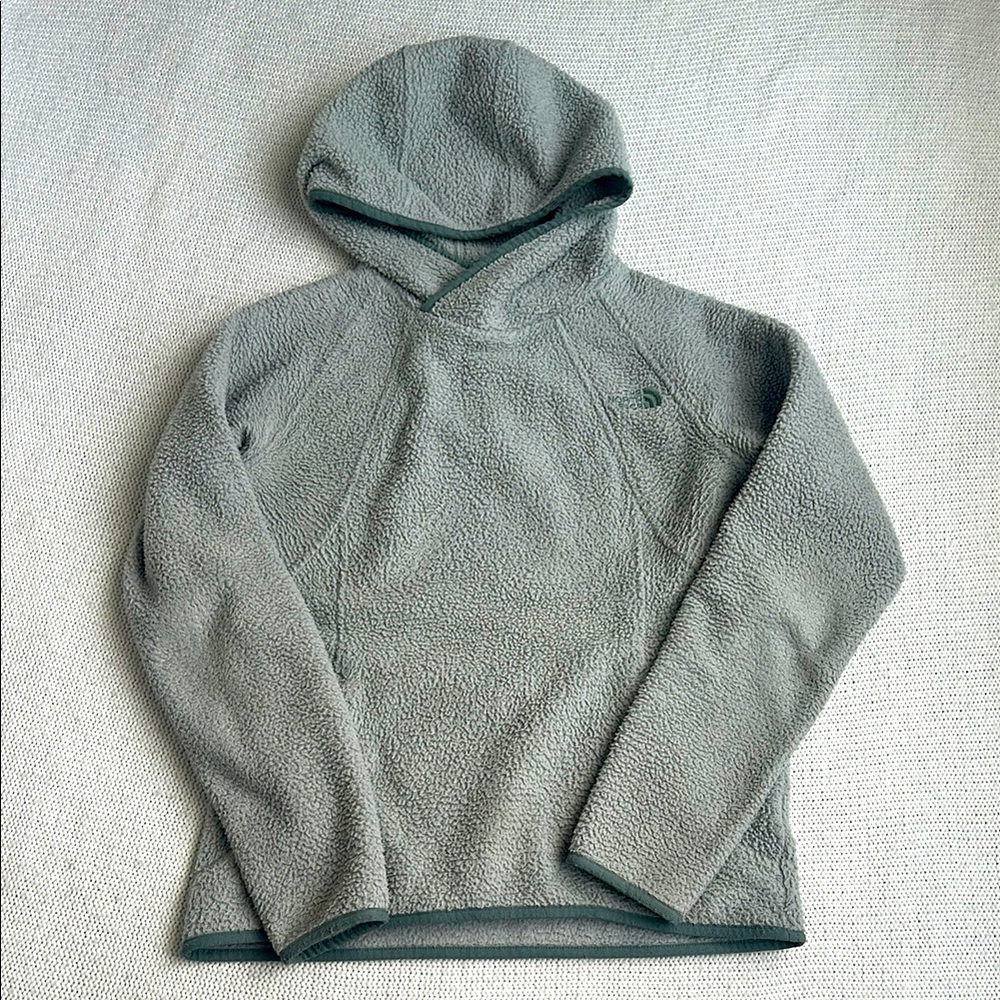 The North Face Green Fleece Hoodie Size Small